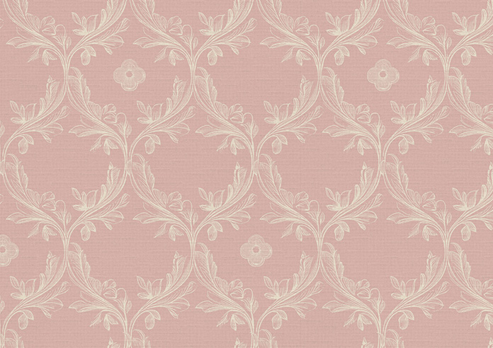Trellis Prints, Vine and Bloom Rosies Pink - Twist&Fit Roman Blind - Image 7